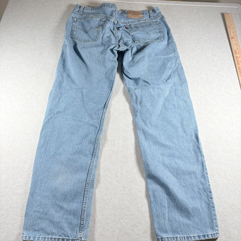 Levi's 501 USA Vintage 36x32 Light Wash Button Fly Straight Leg Jeans